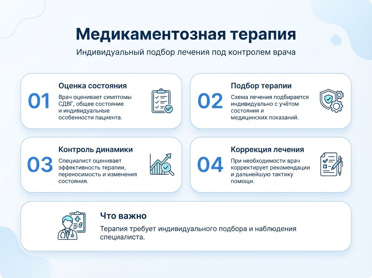 Лечение СДВГ в Аркадаке у детей и взрослыхинфографика