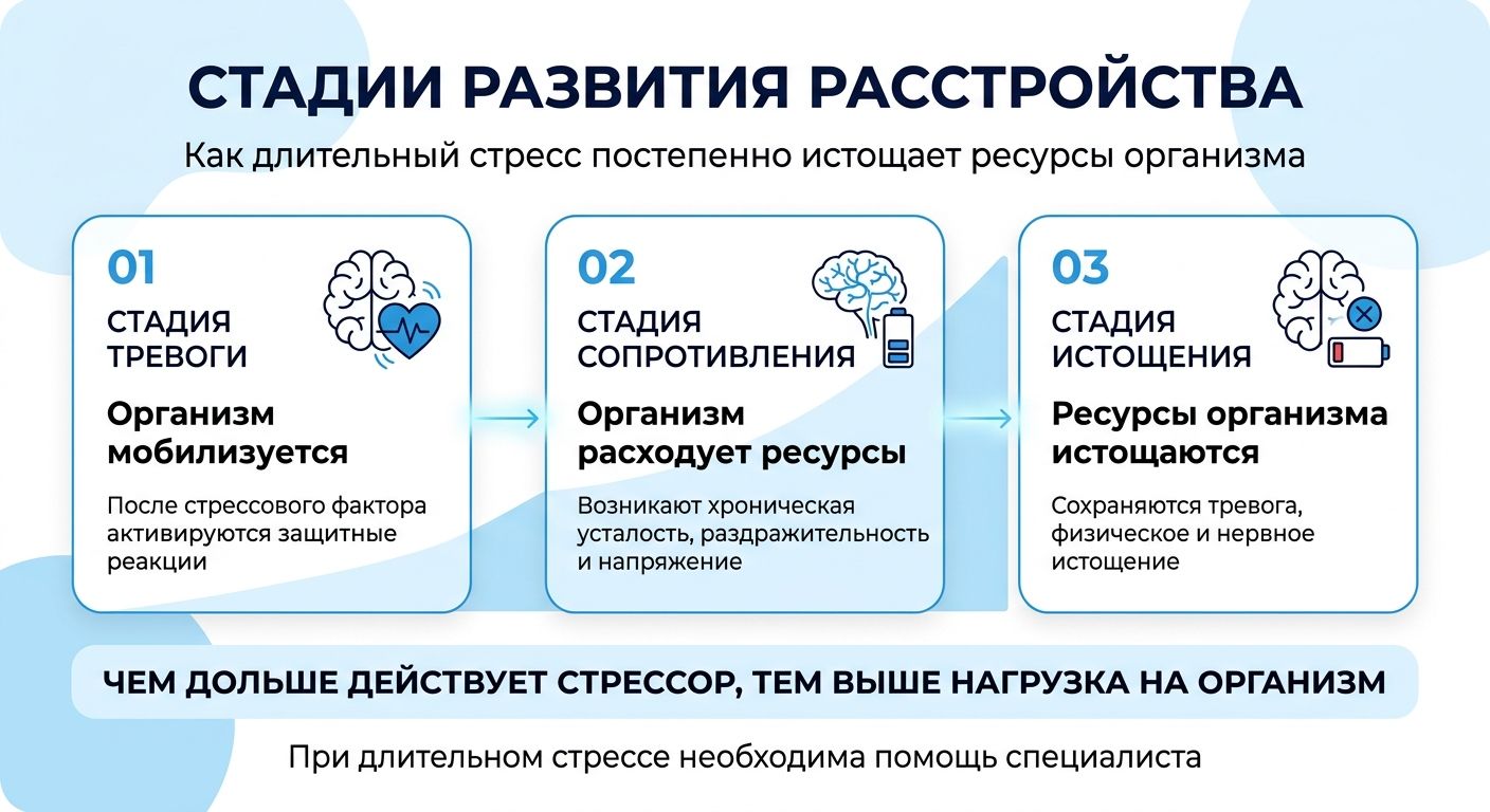 Лечение стресса в Аркадаке инфографика